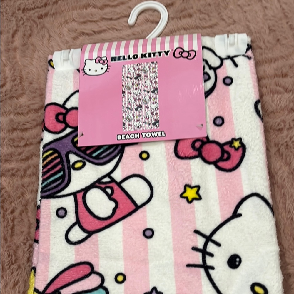 Hello Kitty Pink Beach Towel